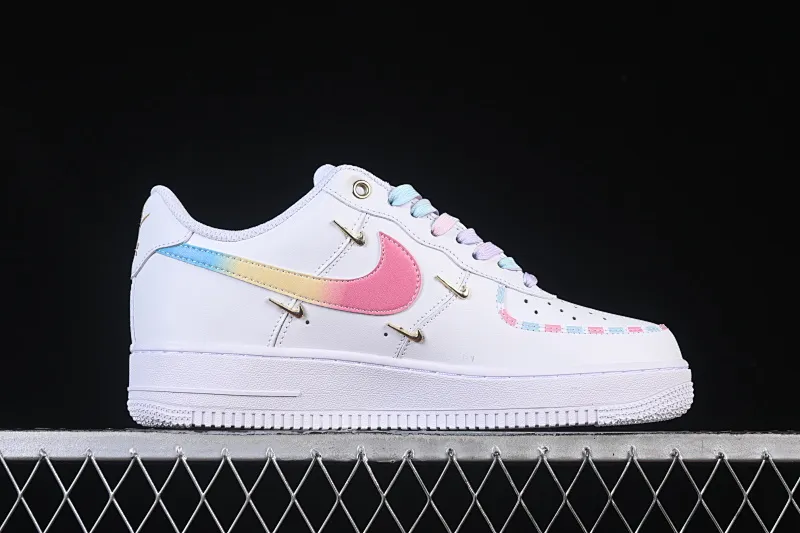 All categories Nk Air Force 1 Air Force series Nk Air Force 1 Low Air Force low top Nike Air Force 1'07 Low Four hook rainbow cake Air Force 1 low top casual sneakers ZH0316-115